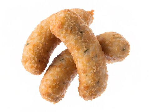 Bora fritters isolated  india food white background