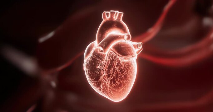 Delicate Luminous Mitral Valve Heart Anatomy