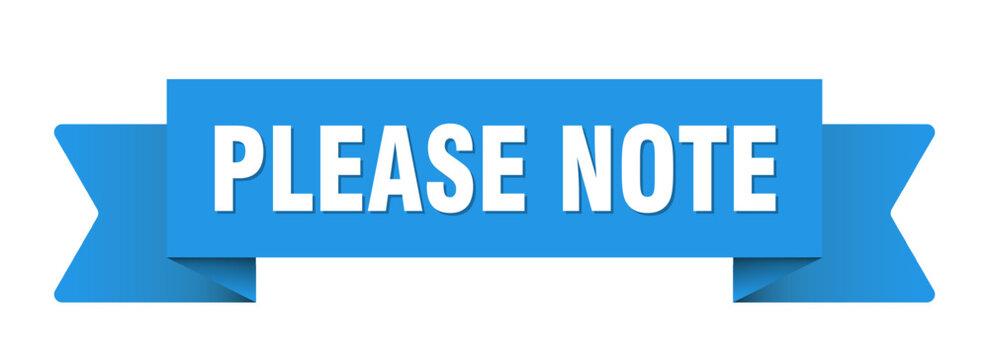 please note ribbon isolated on transparent background. please note ribbon