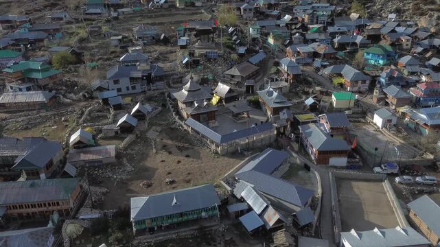 Chitkul india's last village drone shots 4k