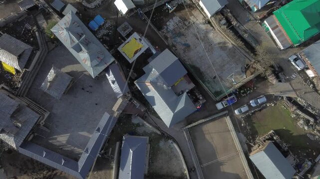 Chitkul india's last village drone shots 4k