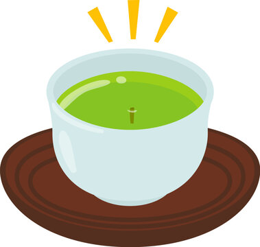 茶柱が立った緑茶