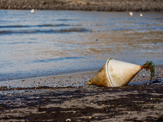 Flotteur sur une plage de Bretagne à Saint Cast © Lenaick