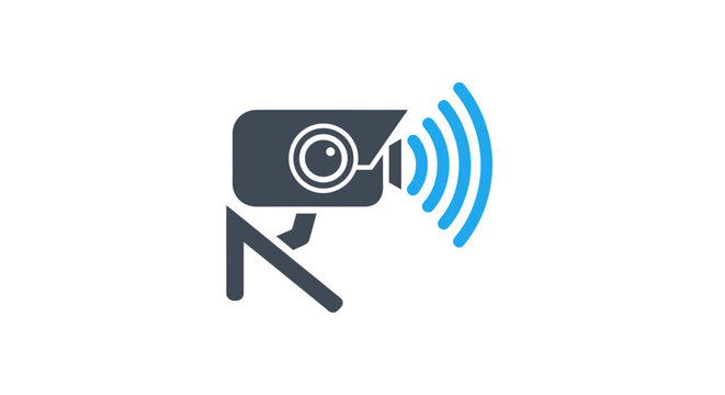 Wireless security camera with signal.