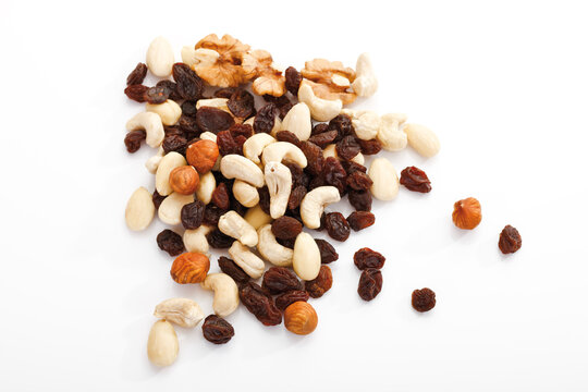 Trail mix, elevated view