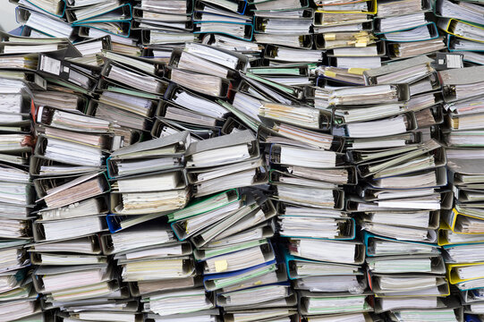 Pile of office files