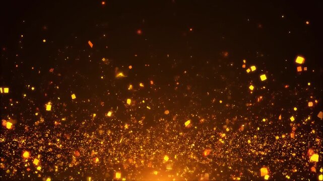 蛍光オレンジ&times;イエローのサンセットグリッター