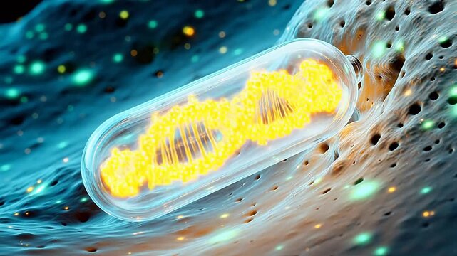 AAV Viral Vector Gene Delivery: Microscopic Intracellular Journey