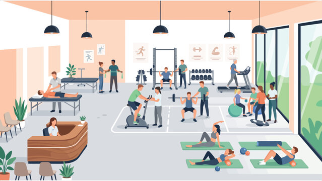 An Architectural and Operational Overview of Modern Physical Therapy Clinics, Integrated Material Exercise Gyms, and Multidisciplinary Rehabilitation Facilities.