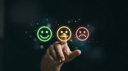Customer satisfaction is the most important thing in any business and can be measured by using emoticons