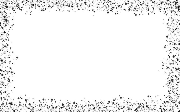 黒い飛沫のテクスチャ　イラスト素材（透過素材/PNG/JPEG）