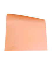 Fototapeta premium Blank peach colored square paper note