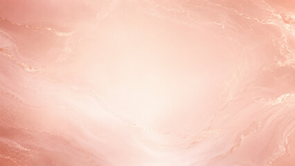 Fototapeta premium soft peach marble texture with glowing lines and central copy space