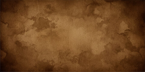 Fototapeta premium Aged parchment texture with water stains, conveying a sense of history and antique document.