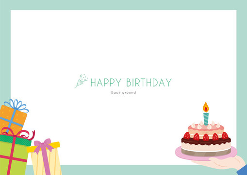 誕生日の背景素材
