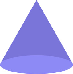 Fototapeta premium 3D Cone Math Geometry Shape Illustration