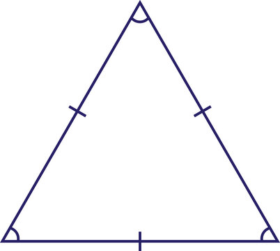 Ilustrasi Segitiga Wireframe Geometri Matematika