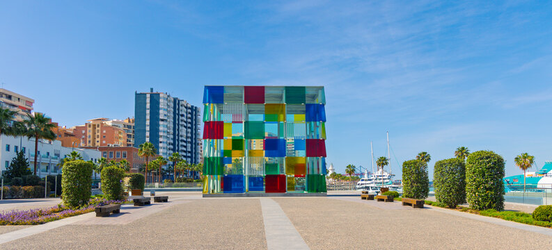 Malaga in Spain, junio 2026, contemporary museum Pompidou center