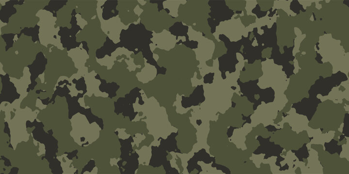 Texture military camouflage seamless pattern. Abstract army and hunting masking ornament. vektor design