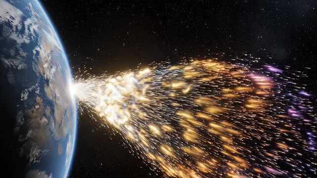 Cosmic event with energy burst