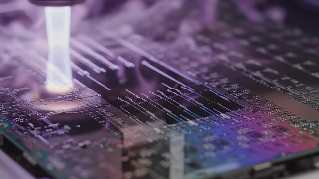 Laser processing of circuit board