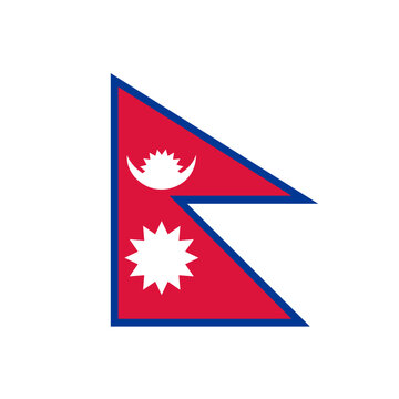 Nepal national flag vector illustration