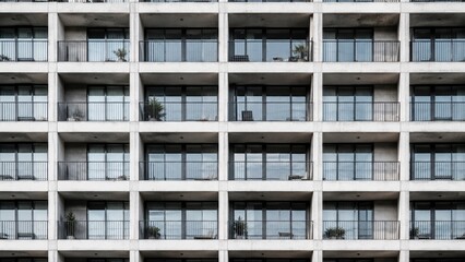 Obraz premium Modern building with balconies