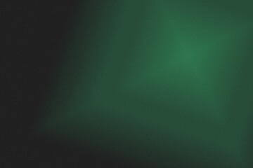 Fototapeta premium Dark Green and Black Grainy Gradient Background with Noise Texture and Subtle Spotlight Effect.