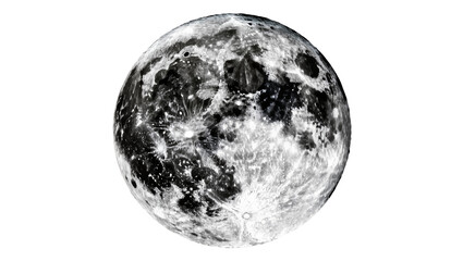 Full moon with visible craters and maria © Ari