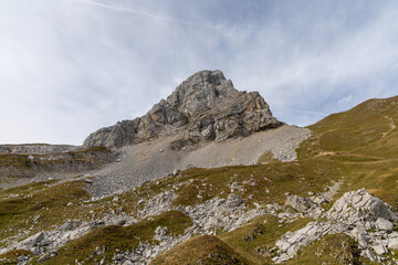 Fototapeta premium Col de la Colombière , Haute-Savoie, French Alps