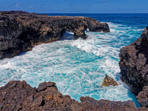 Felstore an der K&uuml;ste bei Punta de La Dehesa auf El Hierro