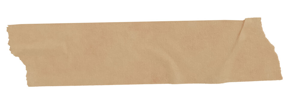  Painter Tape Strip Light Tan Beige PNG Transparent Background