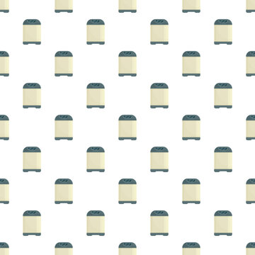 Washing machine appliances forming a repeated seamless pattern on a clean white background