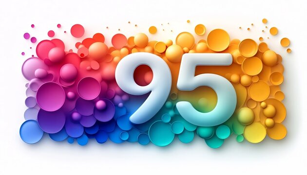 Colorful Celebration of a Milestone Birthday with Pastel Decorations for a Ninety-Five-Year-Old