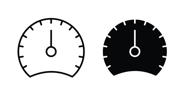 Performance icon clipart and thin stroke versions pack
