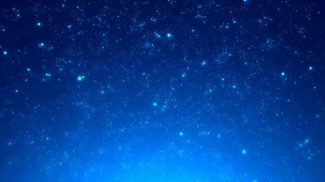 Twinkling stars in a deep blue night sky. A mesmerizing backdrop for dreams, inspiration, and cosmic exploration