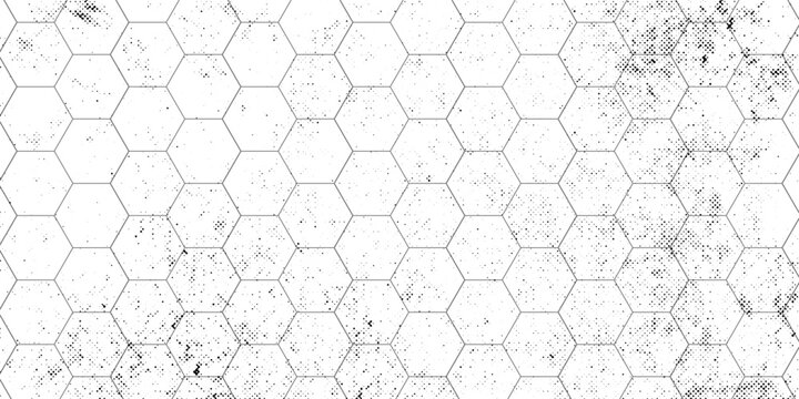 Honeycomb pattern with hexagon mesh. Texture bee comb grid. Flat vector illustration isolated on white background. vector ilustration