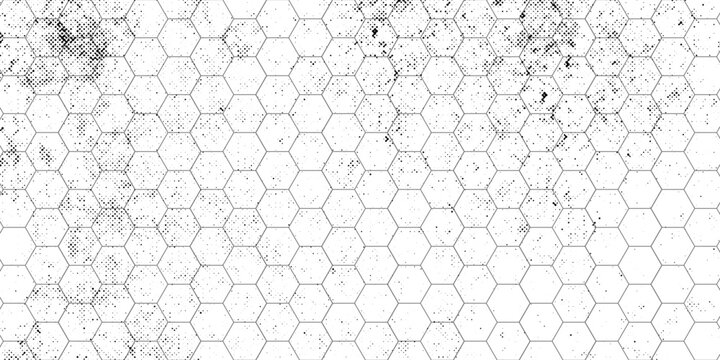 Honeycomb pattern with hexagon mesh. Texture bee comb grid. Flat vector illustration isolated on white background. vector ilustration