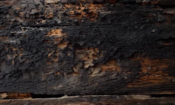 Stunning close-ups of burnt wood, the extraordinary textures tell a story of resilience and transformation.