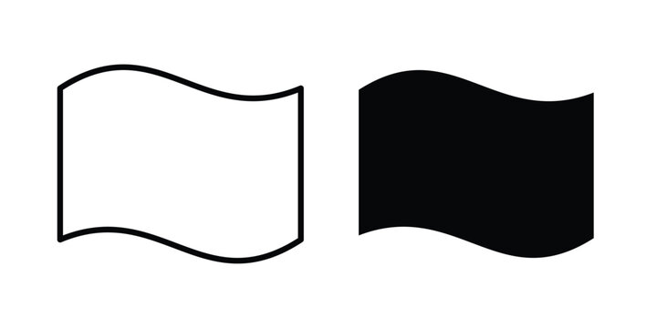 Rag icon lineart style, silhouette flat icons