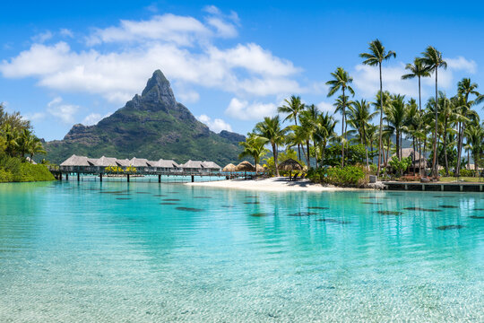 Mount Otemanu on Bora Bora, Society Islands, French Polynesia