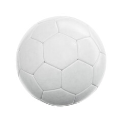 Fototapeta premium 3d rendering white soccer ball with transparent background