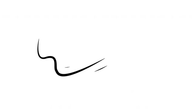 Seamless looping hand drawn wind, wave and airflow doodle animation with smooth, gentle motion. Minimal line art overlay suitable for explainer videos, transitions, weather visuals, UI animations.