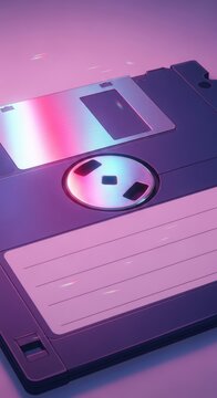 Retro Floppy Disk - A Nostalgic Digital Storage Device.