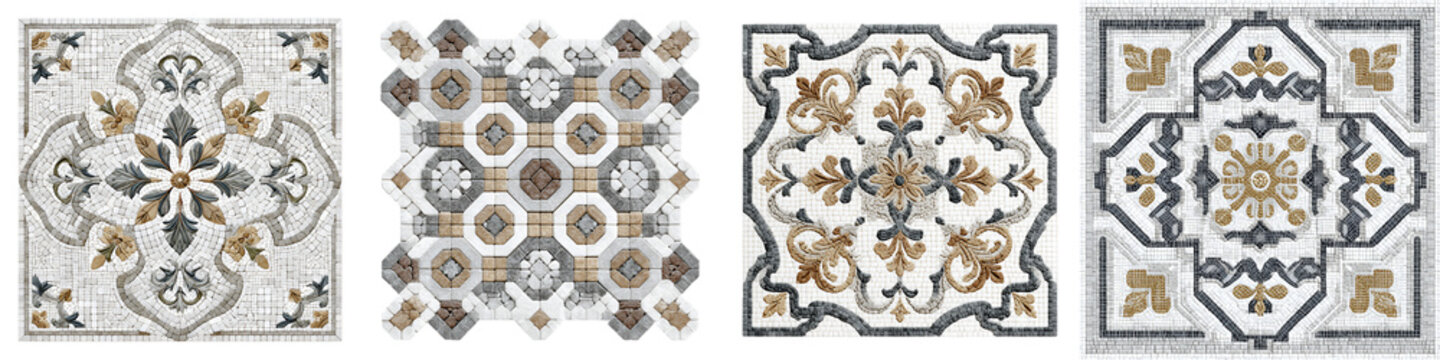 Ornate Tile Designs: Vintage Patterns for Floor and Wall Decor