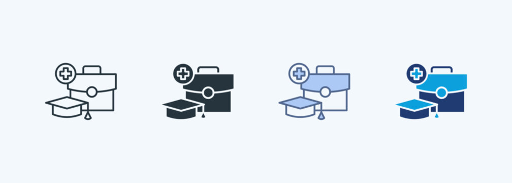 Medical Internship Multiple Style Icon Collection