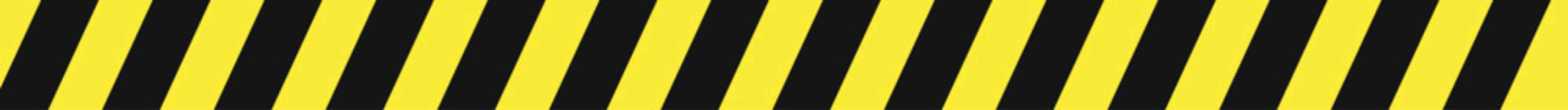 Set of caution tapes with black and yellow,black and red diagonal slashes or chevron print. Warning borders in construction work zone or crime scene. Danger, Attention tapes. Flat vector illustration 