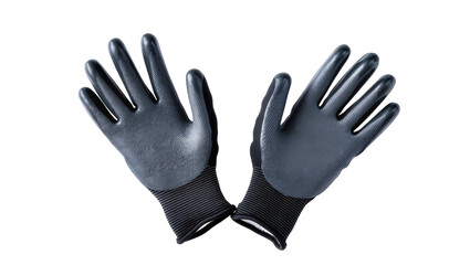 Obraz premium Pair of dark grey textured grip work gloves