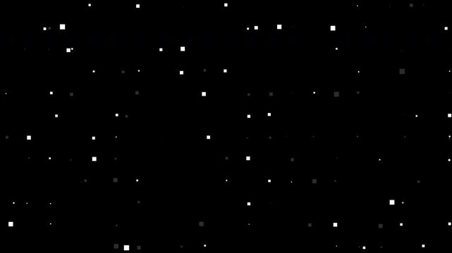 Abstract Grayscale Square Pixels Blinking Digital Background Loop 4K