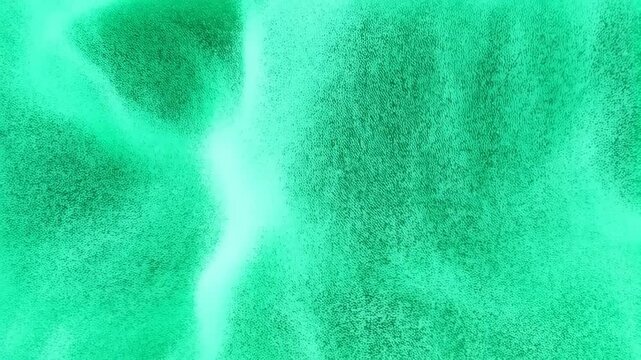 Mesmerizing green light patterns flowing in abstract motion sequence